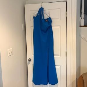 Very flattering evening gown.